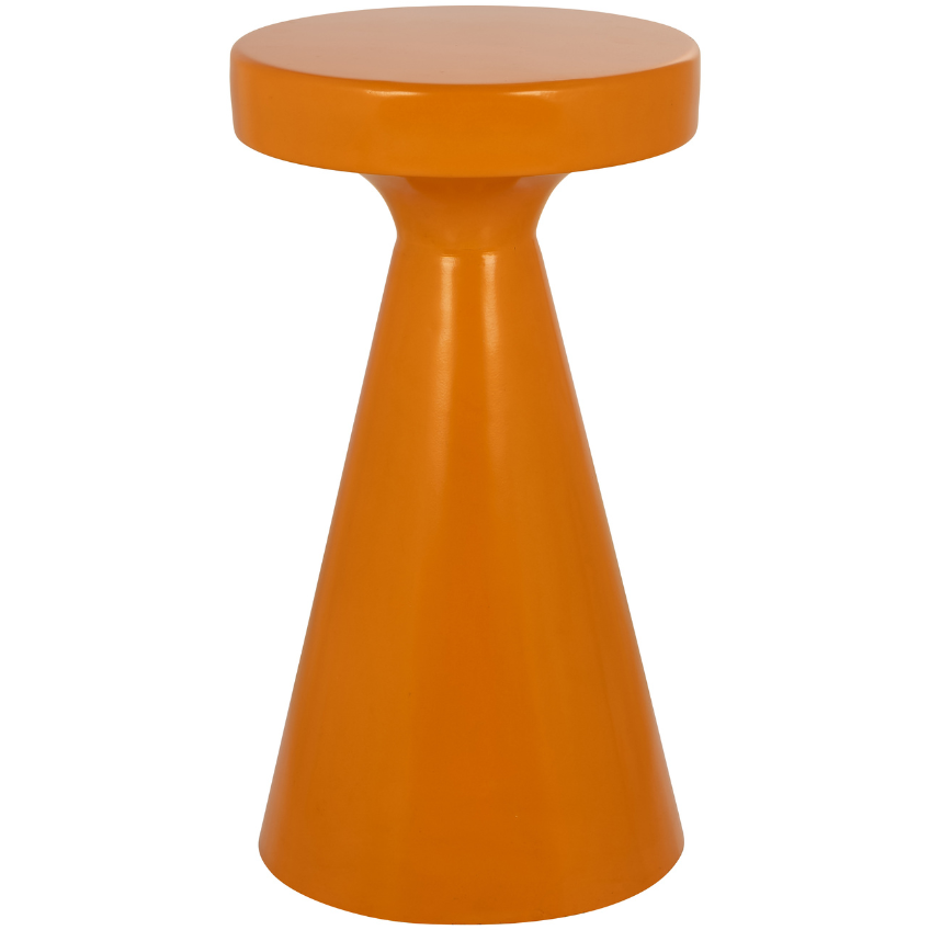 Oranžový kovový odkládací stolek Richmond Kimble II. 30 cm Richmond