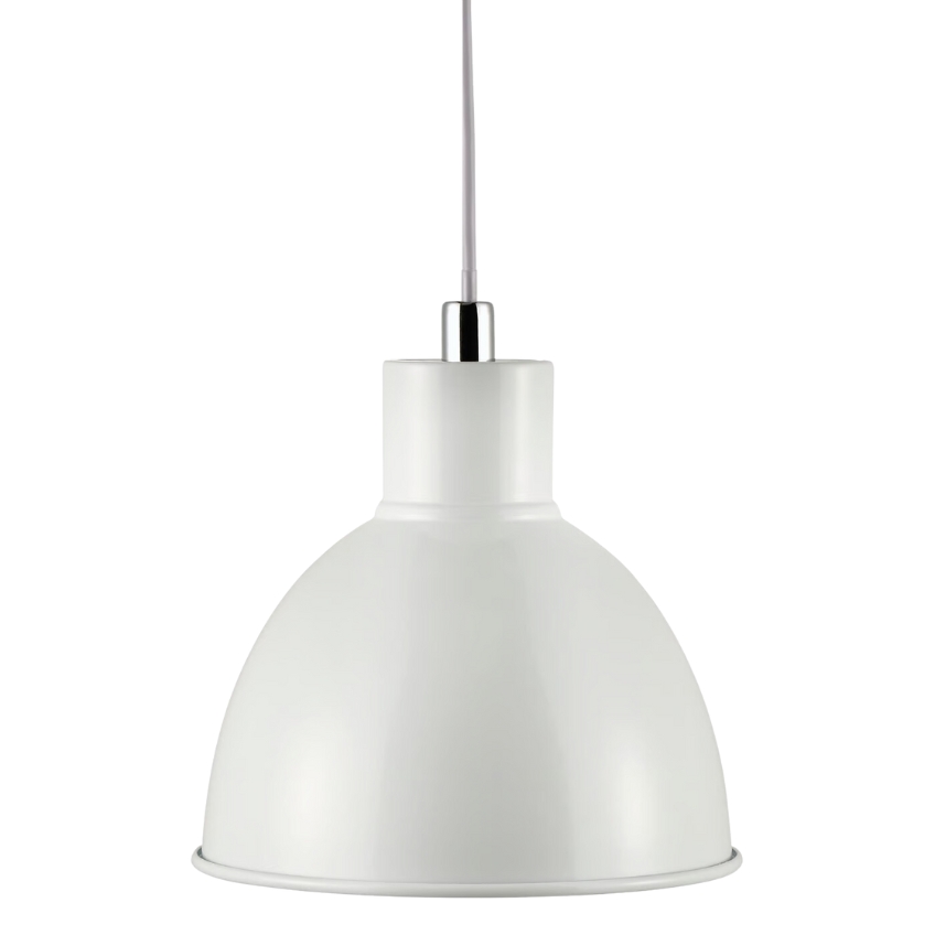 Nordlux Bílé kovové závěsné světlo Pop 22 cm Nordlux