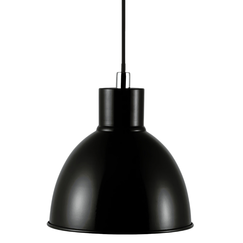 Nordlux Černé kovové závěsné světlo Pop 22 cm Nordlux
