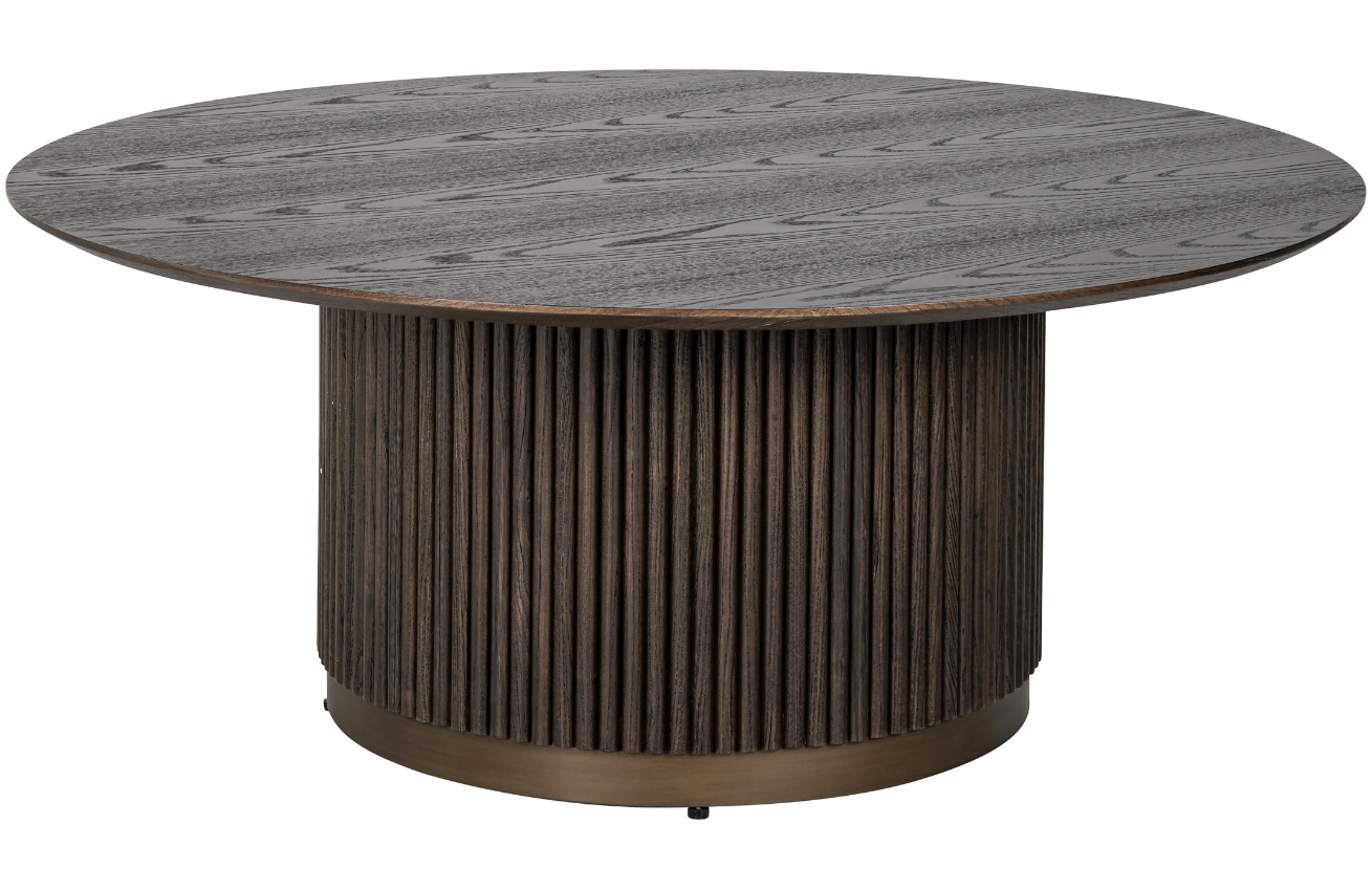 Hnědý dubový konferenční stolek Richmond Luxor 100 cm Richmond
