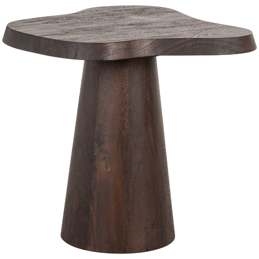 Hnědý dřevěný odkládací stolek Richmond Odile 50 x 50 cm Richmond