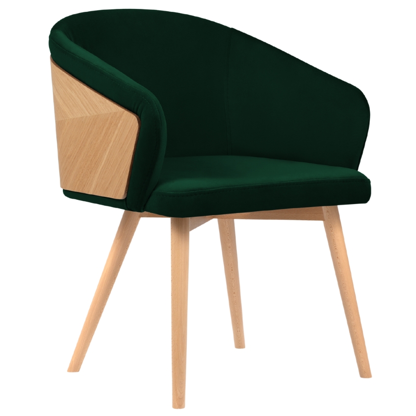 Lahvově zelená sametová jídelní židle Windsor & Co Tucan Windsor & Co