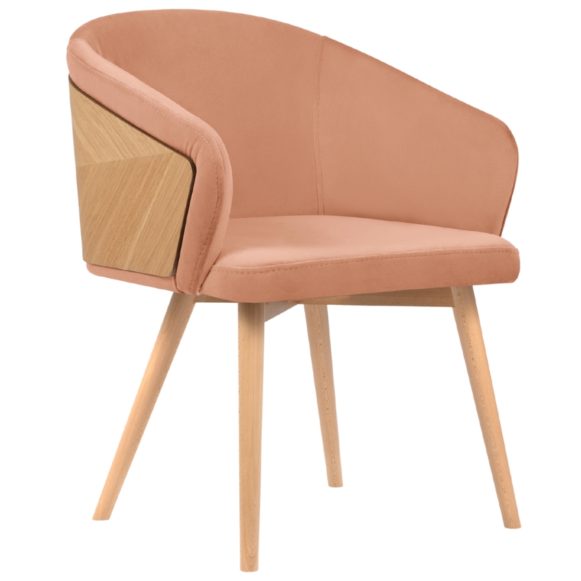 Růžová sametová jídelní židle Windsor & Co Tucan Windsor & Co