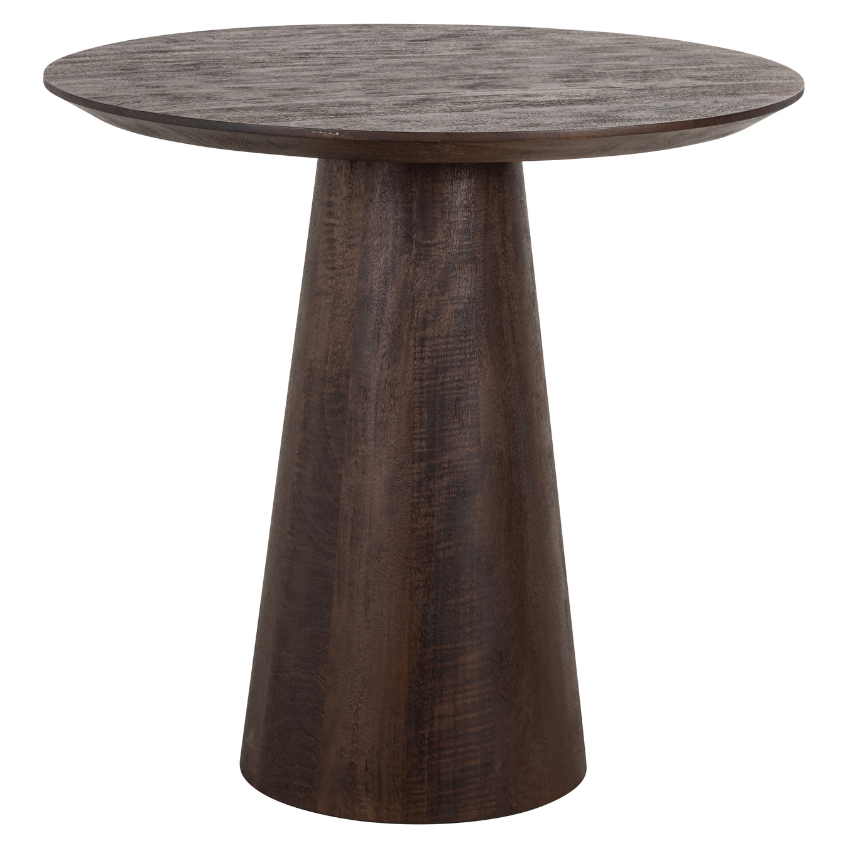 Hnědý kulatý dřevěný bistro stolek Richmond Willow 80 cm Richmond