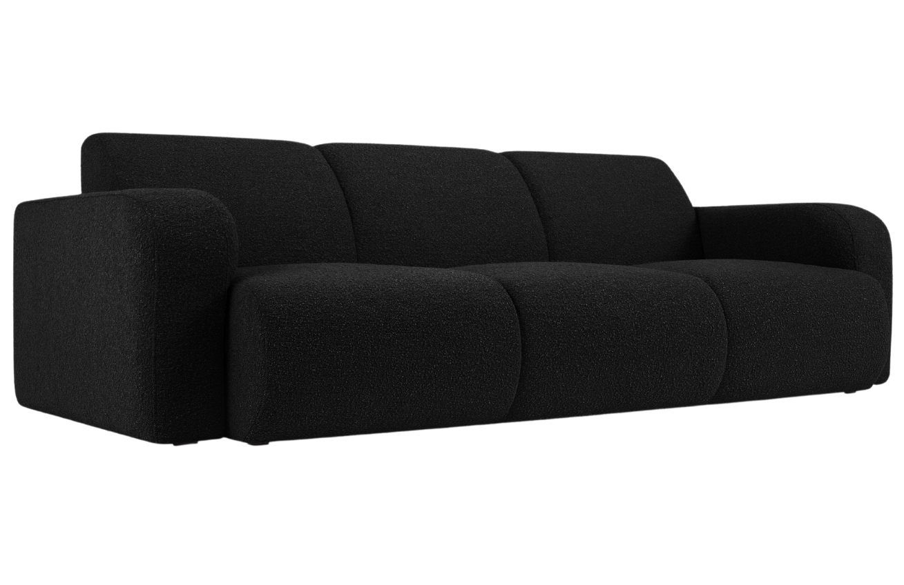 Černá bouclé třímístná pohovka Windsor & Co Lola 235 cm Windsor & Co