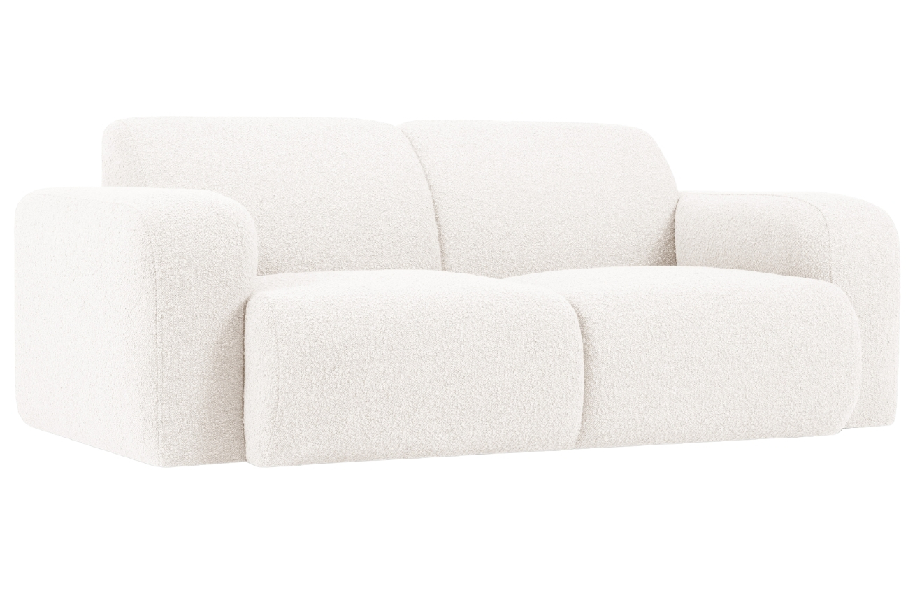 Bílá bouclé dvoumístná pohovka Windsor & Co Lola 170 cm Windsor & Co