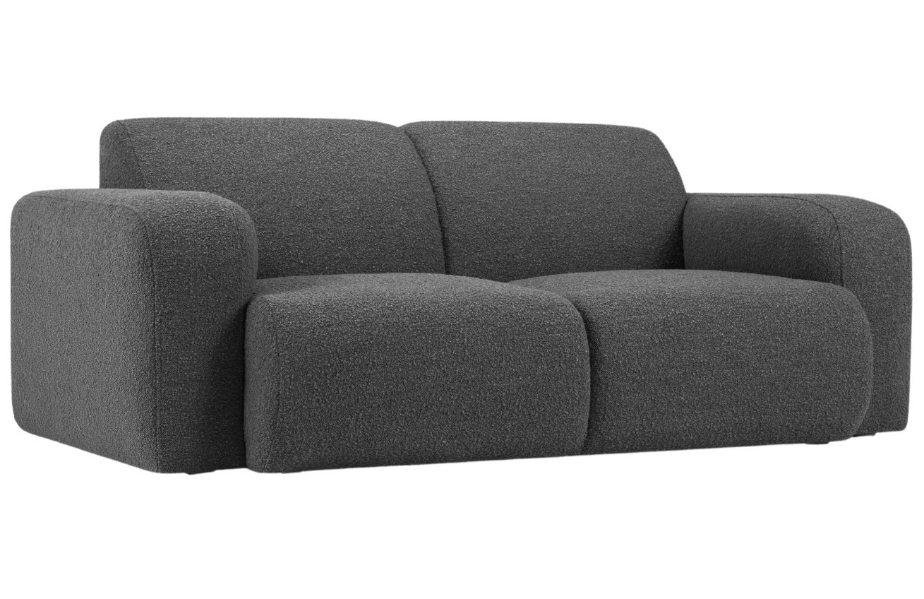Tmavě šedá bouclé dvoumístná pohovka Windsor & Co Lola 170 cm Windsor & Co
