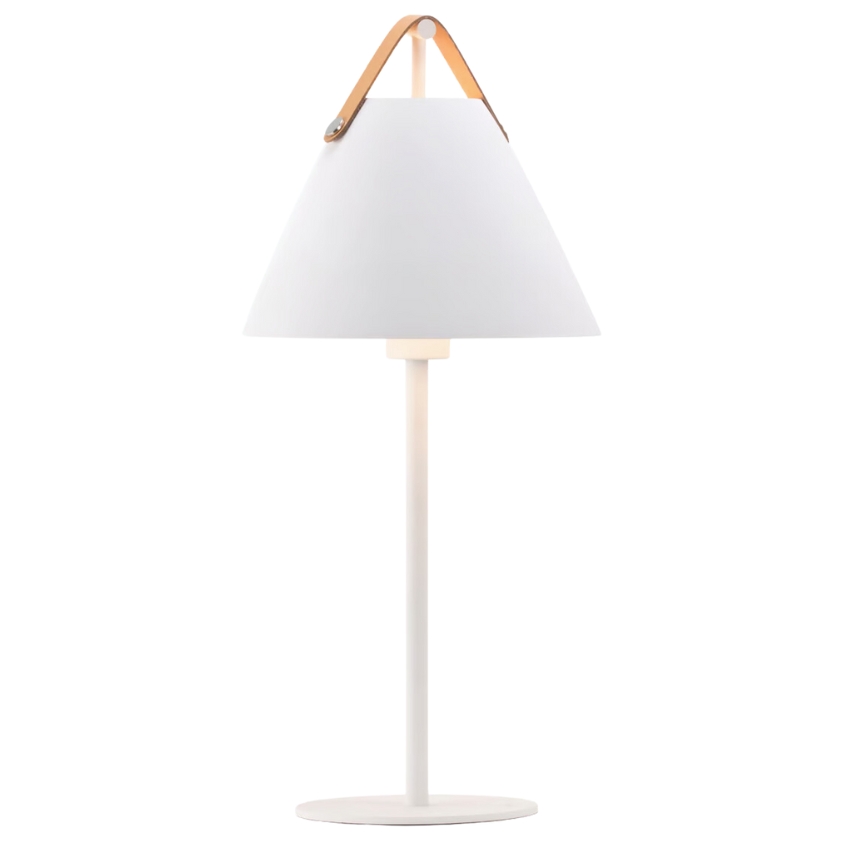 Nordlux Bílá kovová stolní lampa Strap Nordlux
