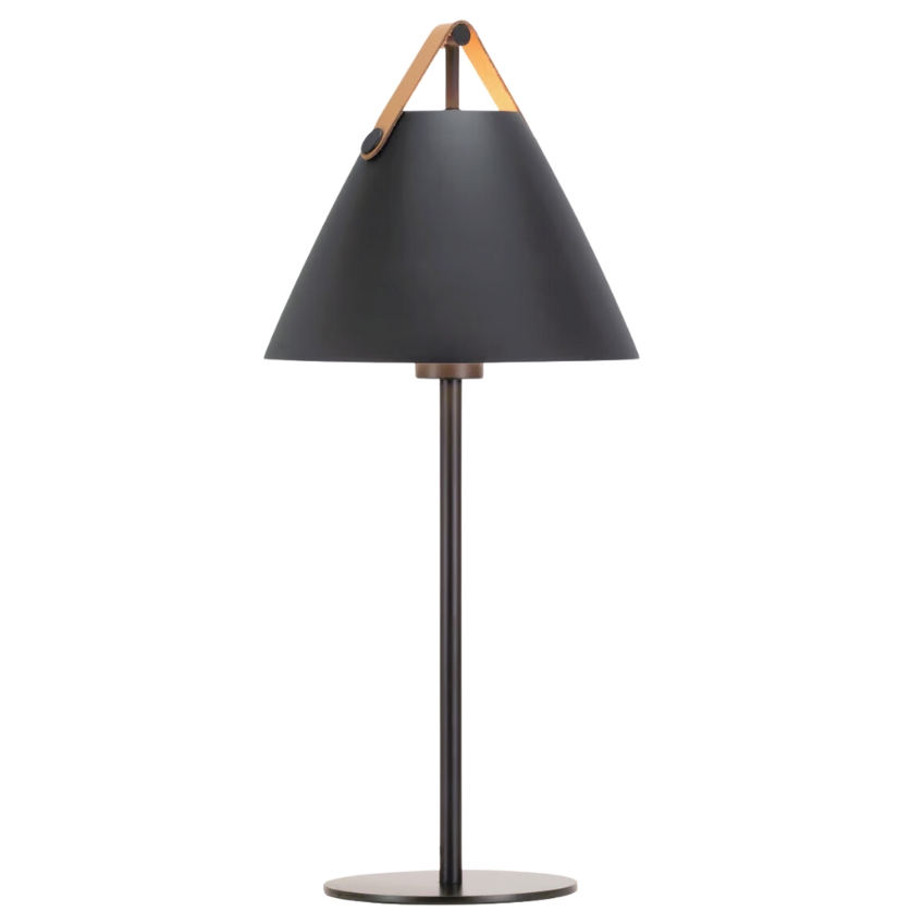Nordlux Černá kovová stolní lampa Strap Nordlux