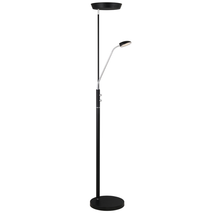 Černá kovová stojací lampa Halo Design Vegas Combi 180 cm Halo Design
