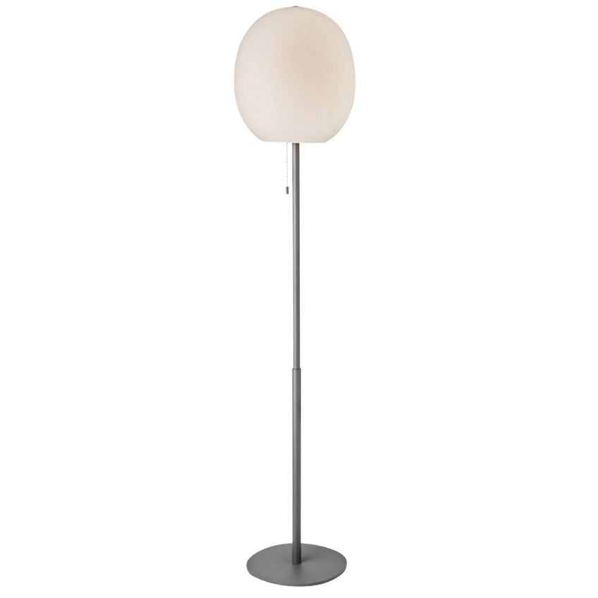 Stříbrná kovová stojací lampa Halo Design Wrong 150 cm Halo Design