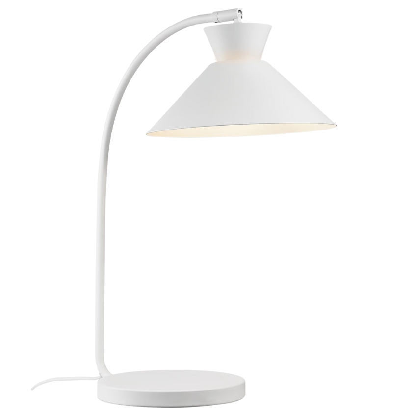 Nordlux Bílá kovová stolní lampa Dial Nordlux