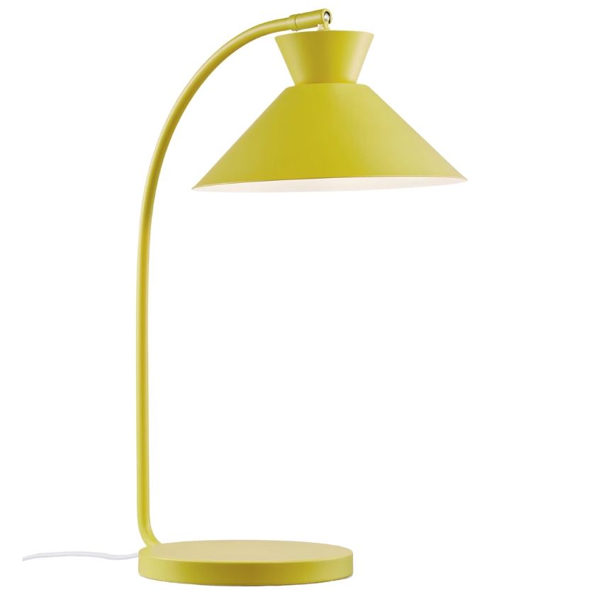 Nordlux Žlutá kovová stolní lampa Dial Nordlux
