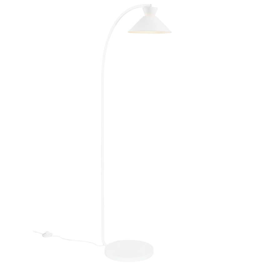 Nordlux Bílá kovová stojací lampa Dial 150 cm Nordlux