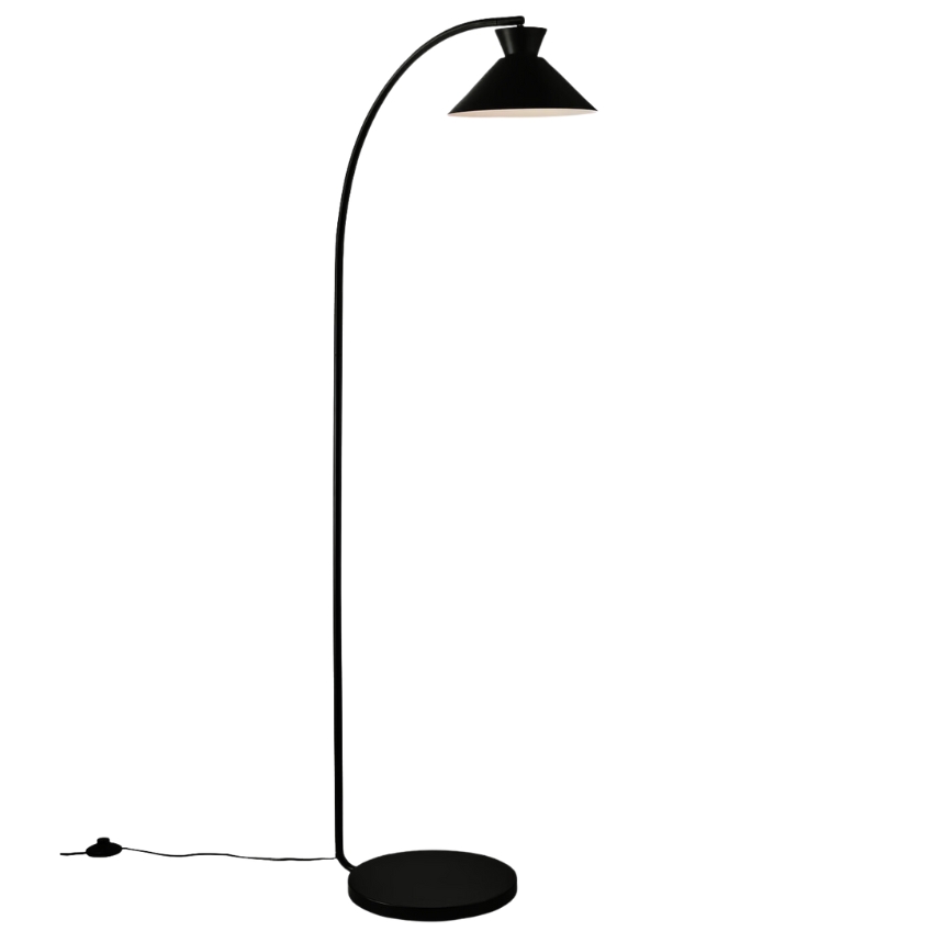 Nordlux Černá kovová stojací lampa Dial 150 cm Nordlux