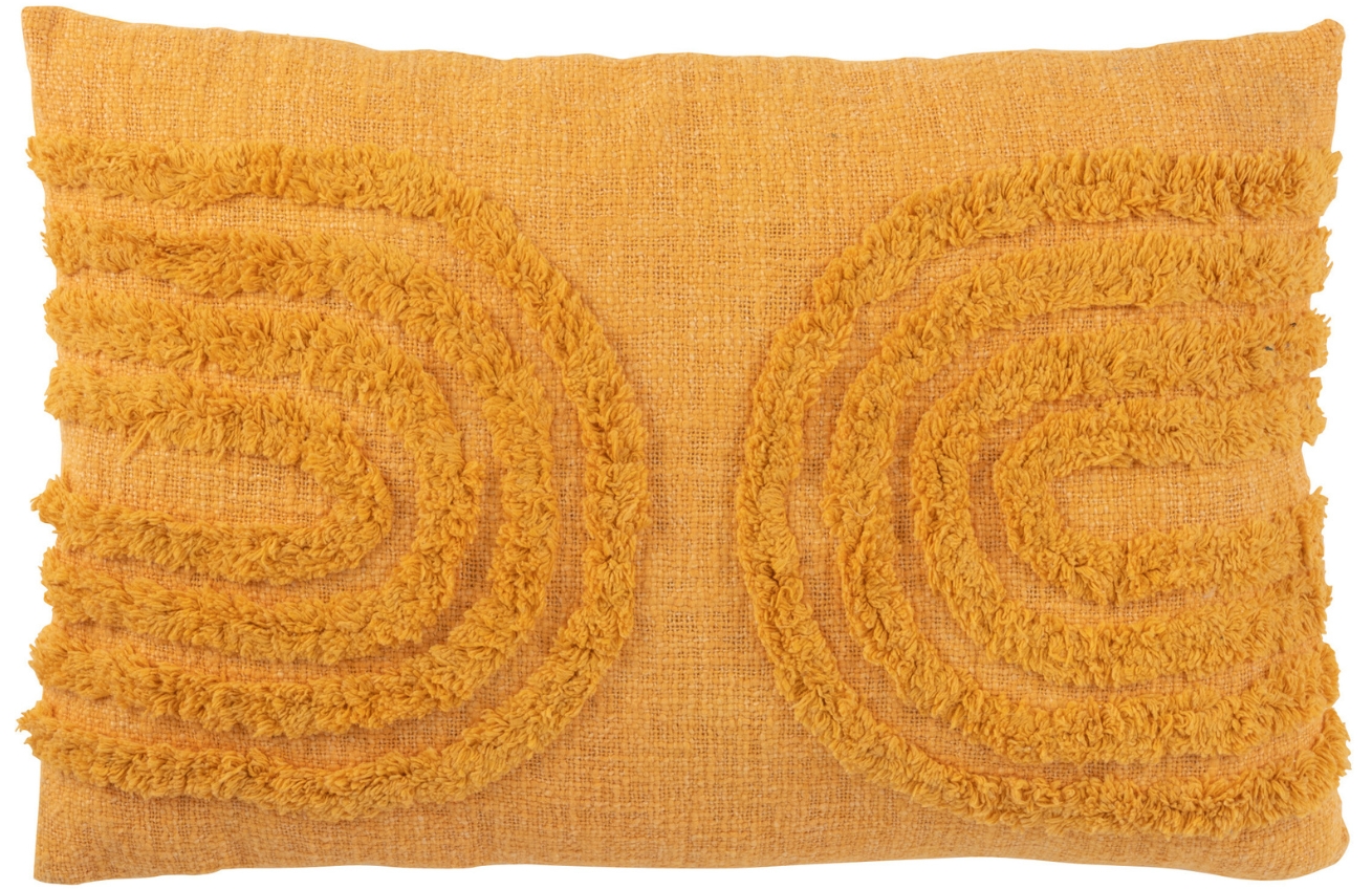 Žlutý polštář J-Line Edvi 36 x 56 cm J-line