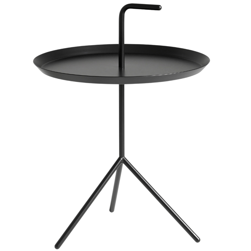 Černý kovový odkládací stolek HAY DLM XL 48 cm HAY