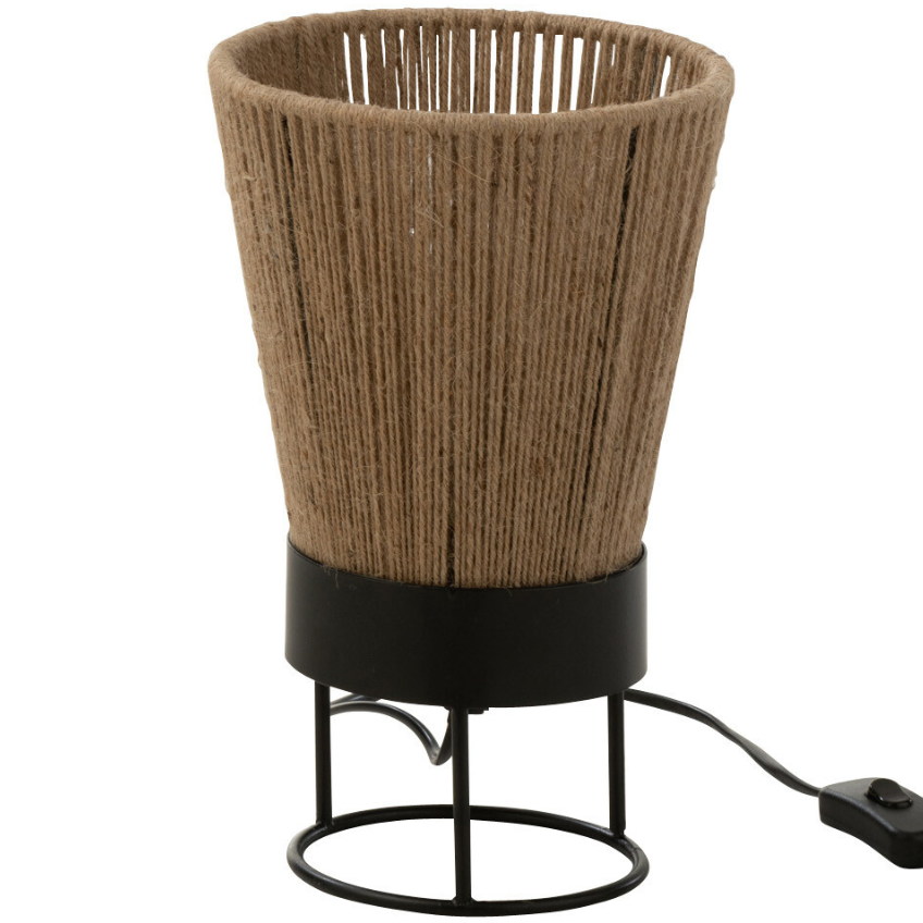 Přírodní jutová stojací lampa J-line Nafi 28 cm J-line