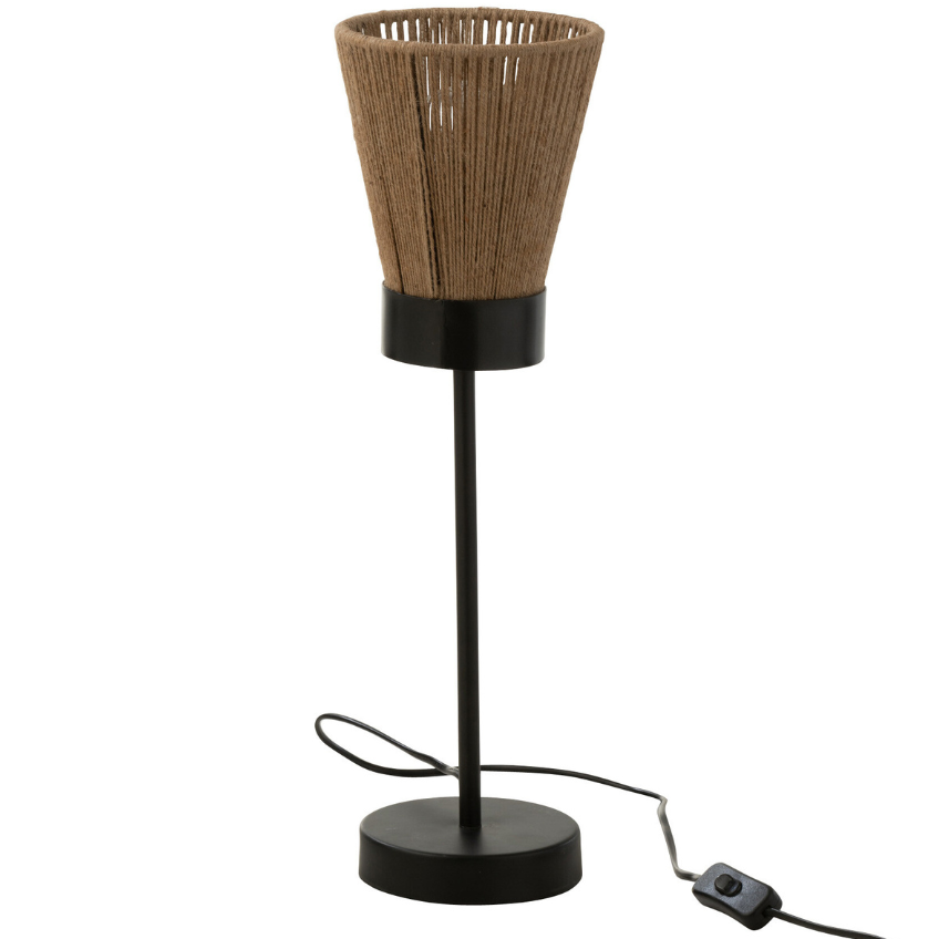Přírodní jutová stojací lampa J-line Nafi 51 cm J-line