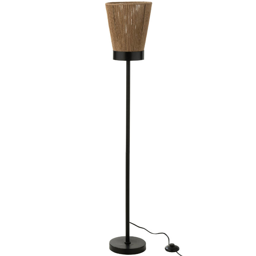 Přírodní jutová stojací lampa J-line Nafi 120 cm J-line