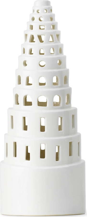 Bílý keramický vánoční svícen Kähler Design Lighthouse