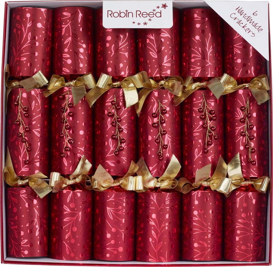 Vánoční crackery v sadě 6 ks Mullled Wine - Robin Reed Robin Reed