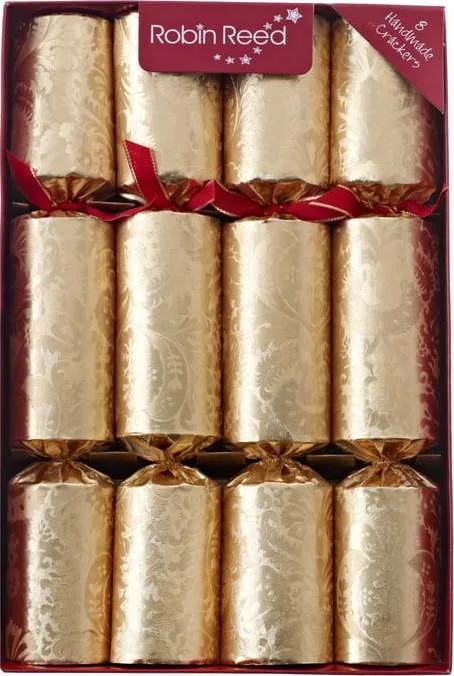 Vánoční crackery v sadě 8 ks Decadence Gold