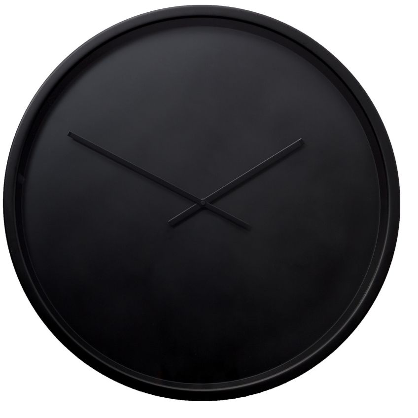 Nástěnné černé minimalistické hodiny ZUIVER BANDIT 60 cm Zuiver
