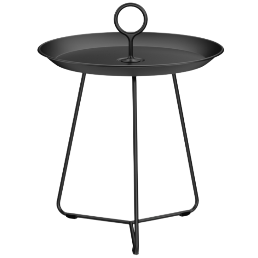 Černý kovový odkládací stolek HOUE Eyelet 45 cm Houe