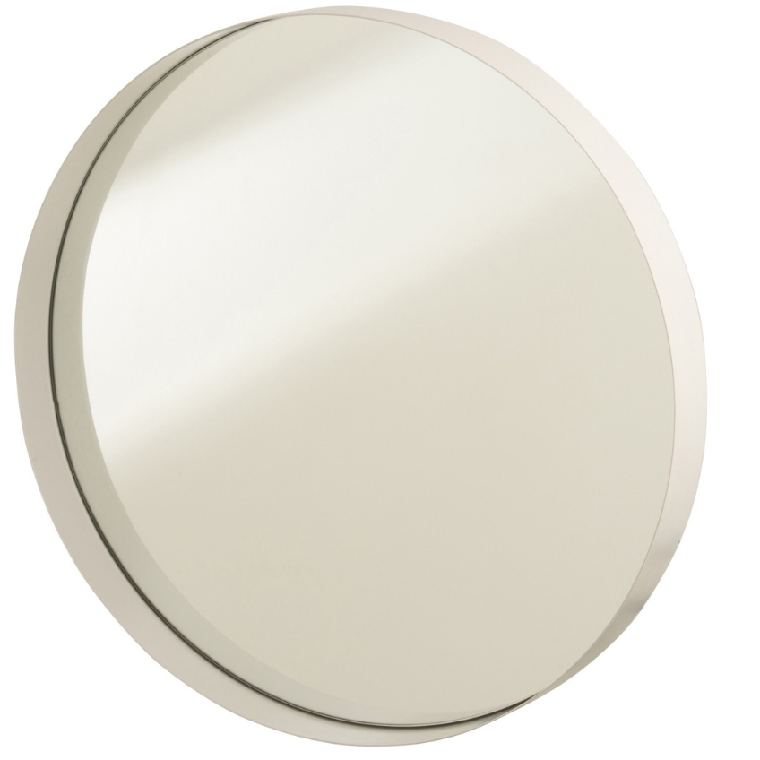 Bílé závěsné zrcadlo J-line Beta 40 cm J-line