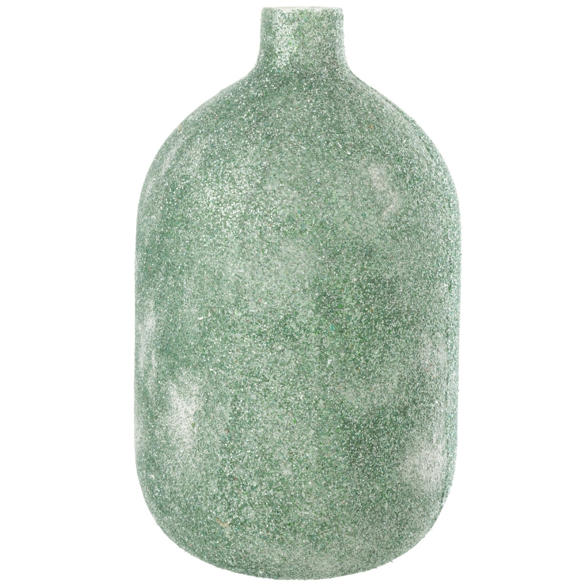 Zelená skleněná váza J-line Sparkle 45 cm J-line