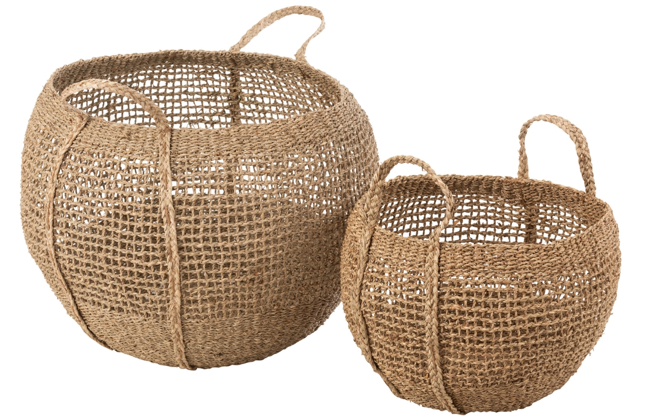 Set dvou ratanových košů J-line Gabisa 56/38 cm J-line