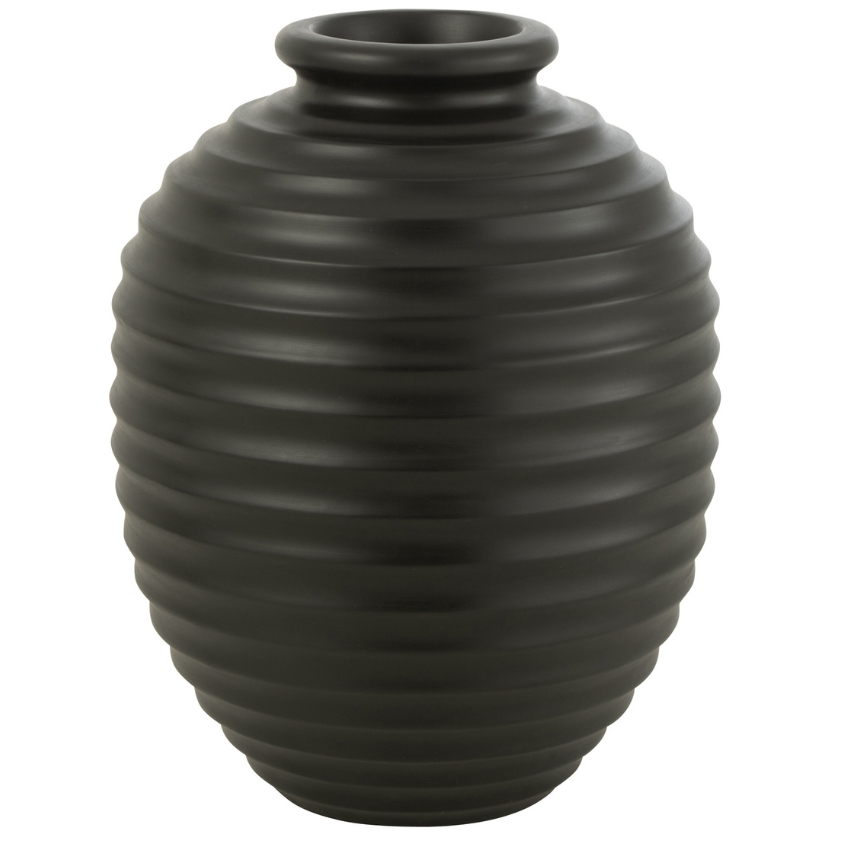 Černá keramická váza J-line Poglar 66 cm J-line