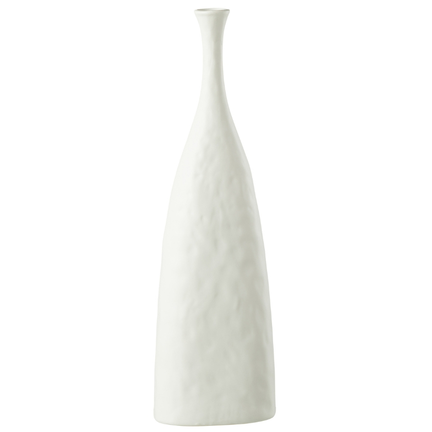Bílá keramická váza J-line Zafelo 50 cm J-line