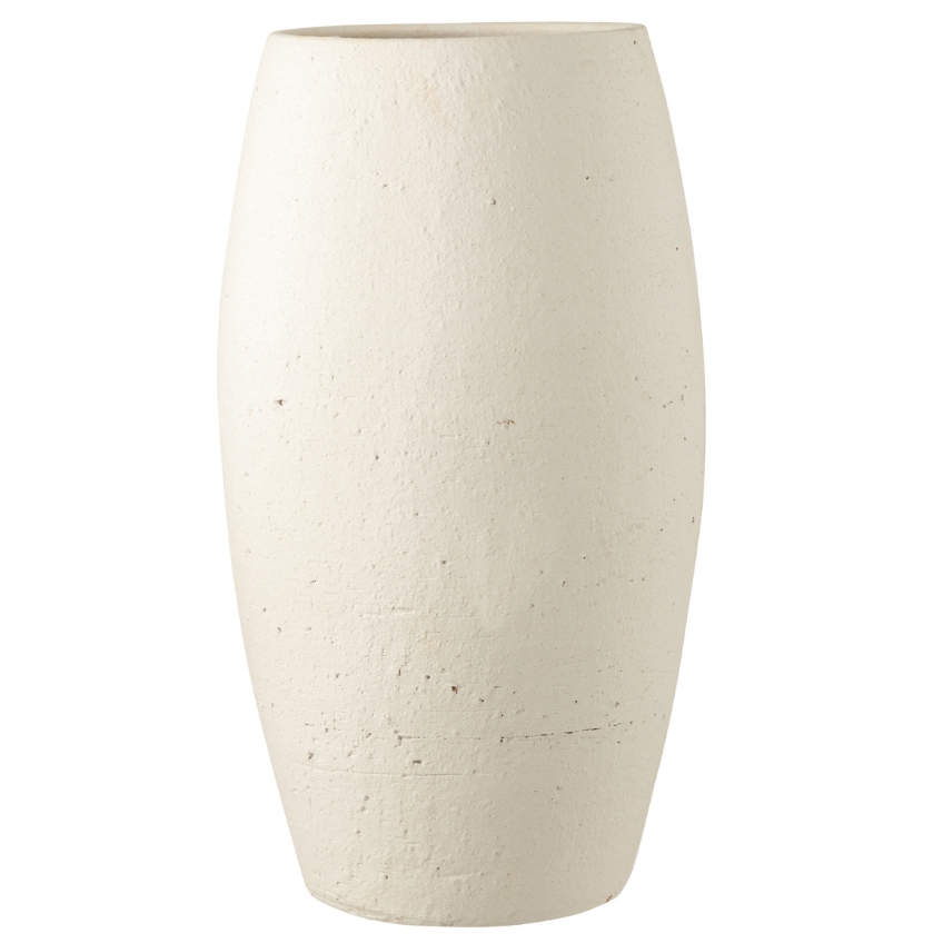 Bílá keramická váza J-line Elica 60 cm J-line