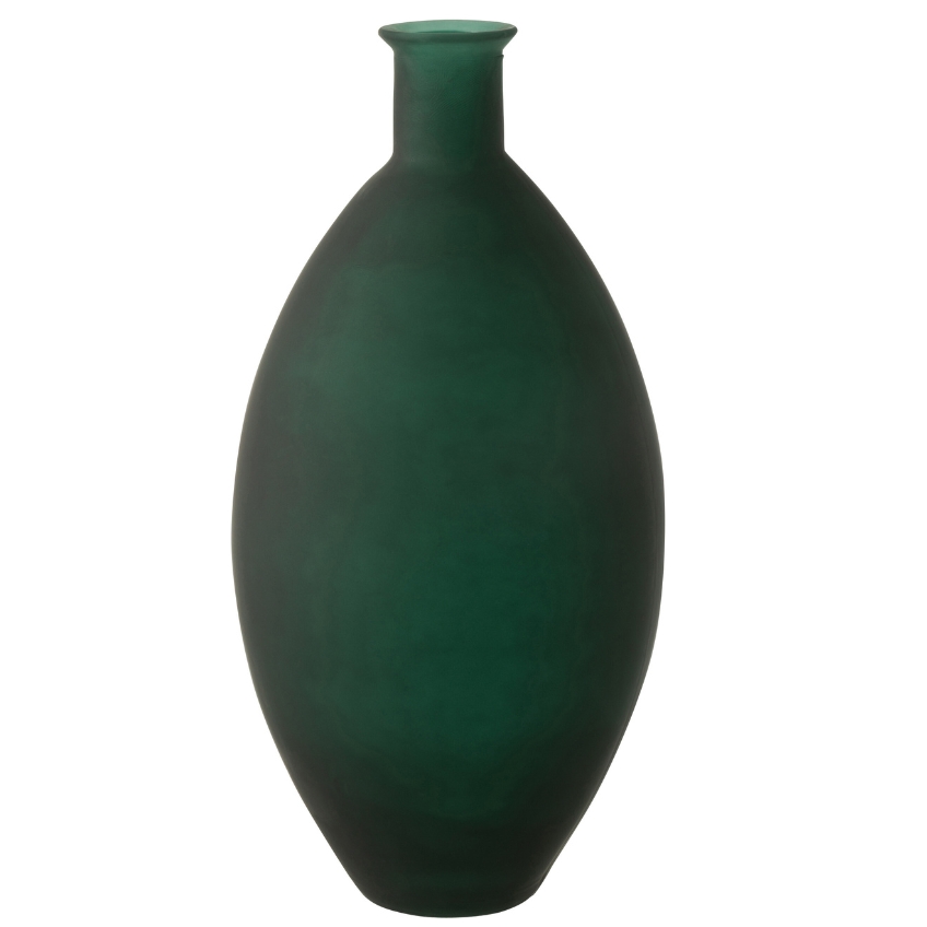 Zelená skleněná váza J-line Fara 58 cm J-line