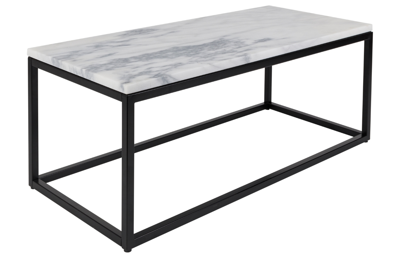Bílý mramorový konferenční stolek ZUIVER MARBLE POWER 90 x 40 cm Zuiver