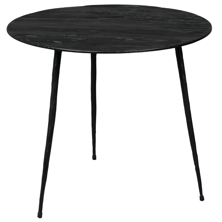 Černý dubový odkládací stolek DUTCHBONE PEPPER 40 cm Dutchbone