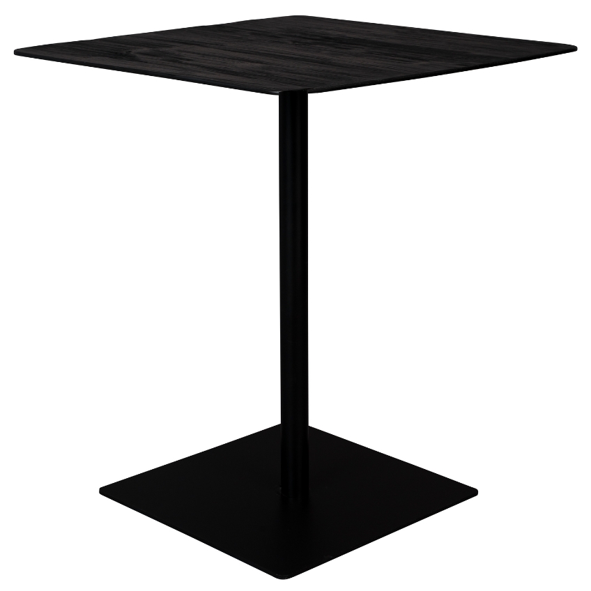 Černý dřevěný bistro stolek DUTCHBONE BRAZA SQUARE 70 x 70 cm Dutchbone