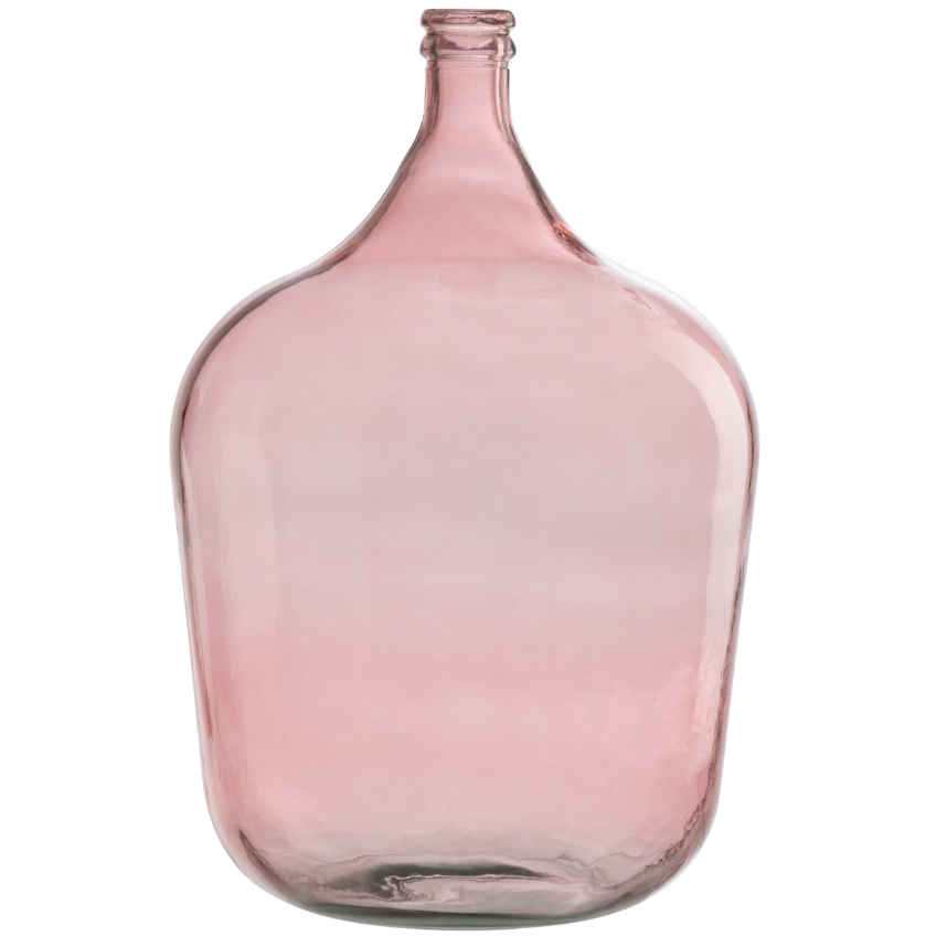 Růžová skleněná váza J-Line Sadona 55 cm J-line