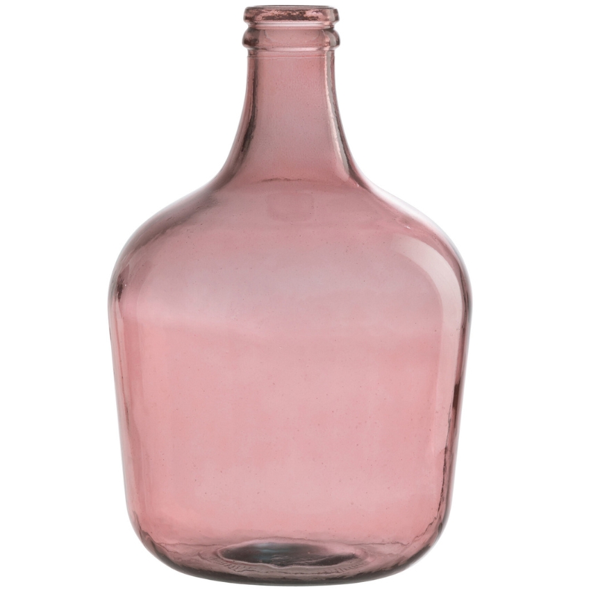 Růžová skleněná váza J-Line Sadona 42 cm J-line
