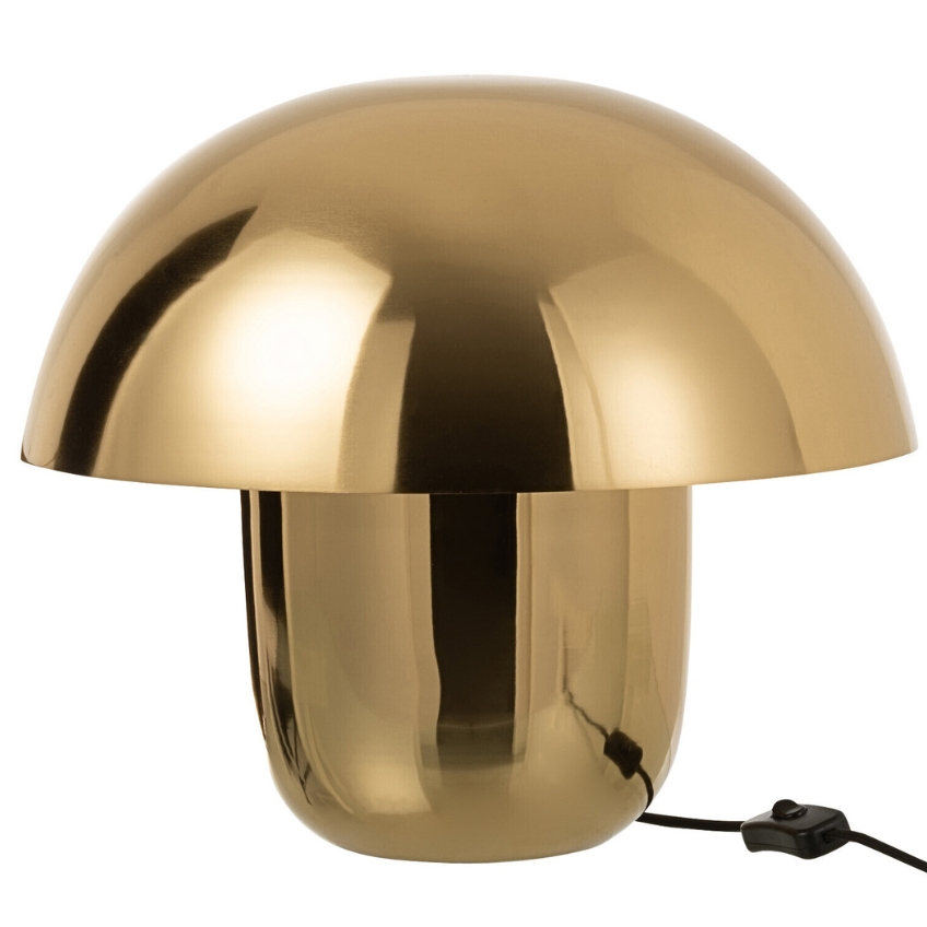 Zlatá kovová stolní lampa J-line Mushroom L J-line