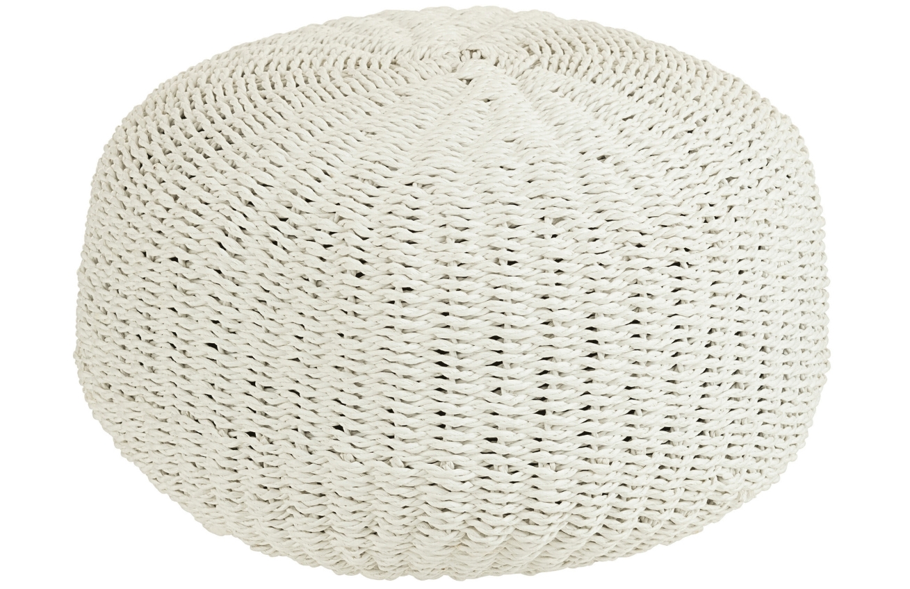 Bílý puf J-Line Vaskuti 50 cm J-line