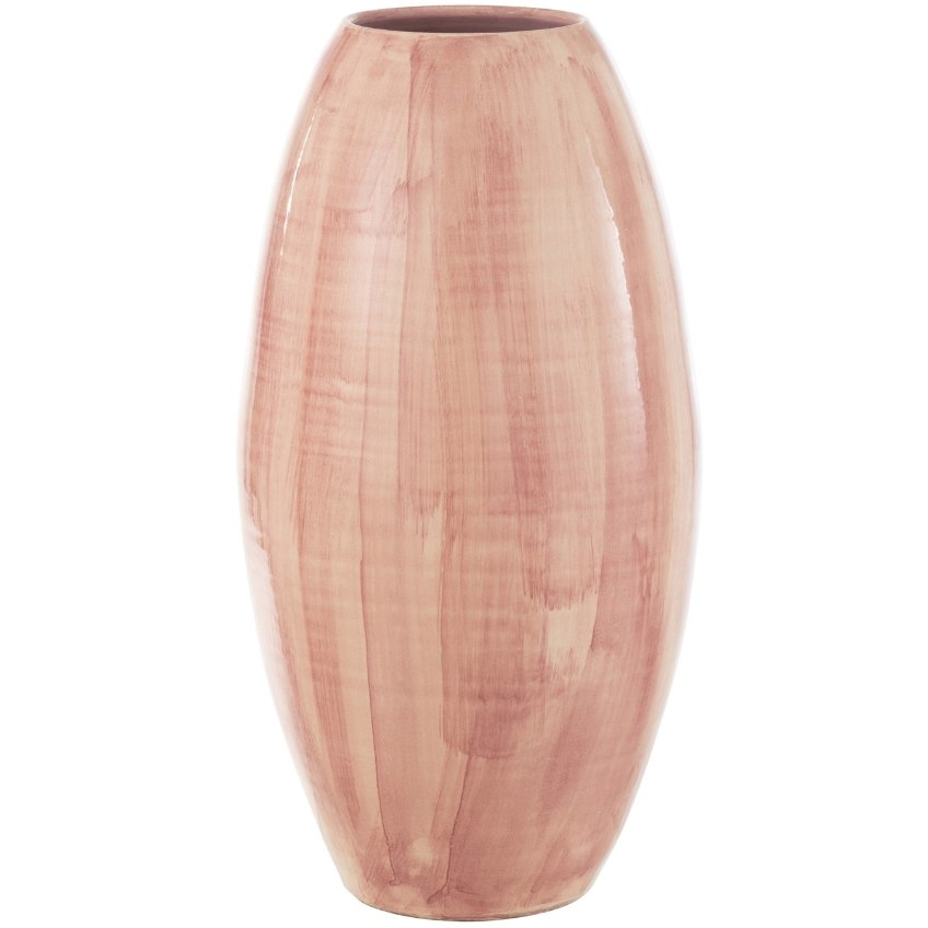 Růžová keramická váza J-Line Chelni 55 cm J-line