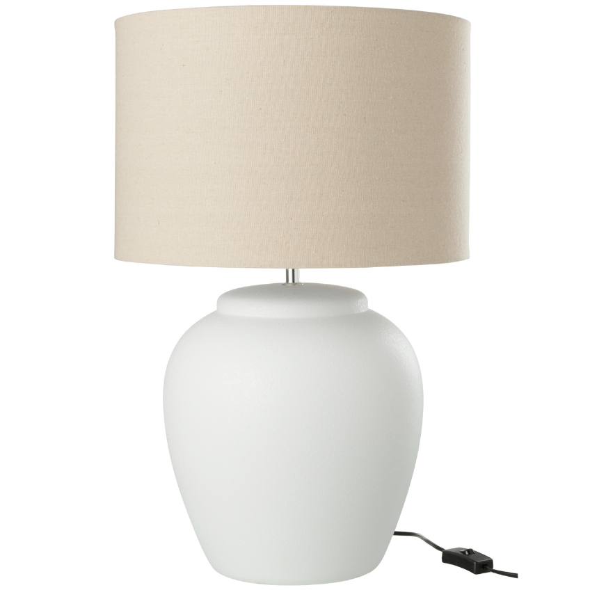 Bílá keramická stolní lampa J-line Limme 60 cm J-line