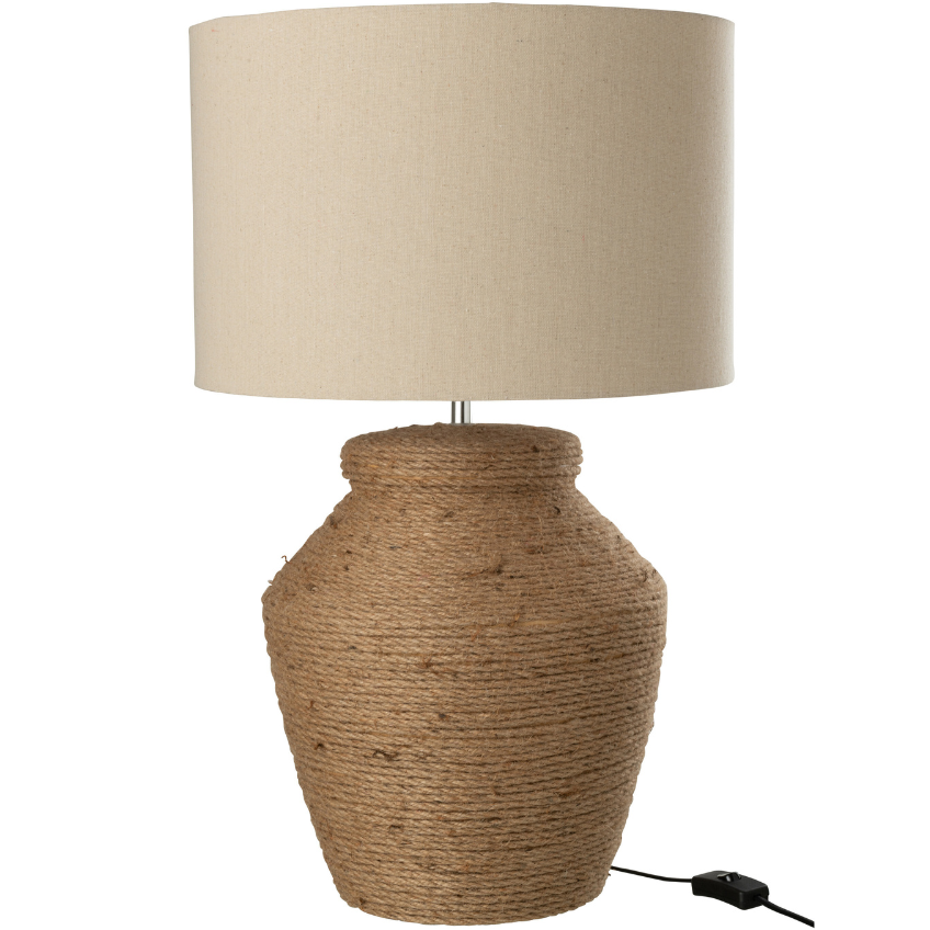 Béžová stolní lampa J-line Elmo 62 cm J-line