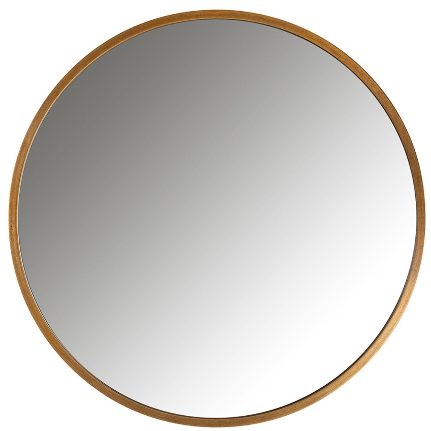 Zlaté kovové závěsné zrcadlo Richmond Maeron 70 cm Richmond
