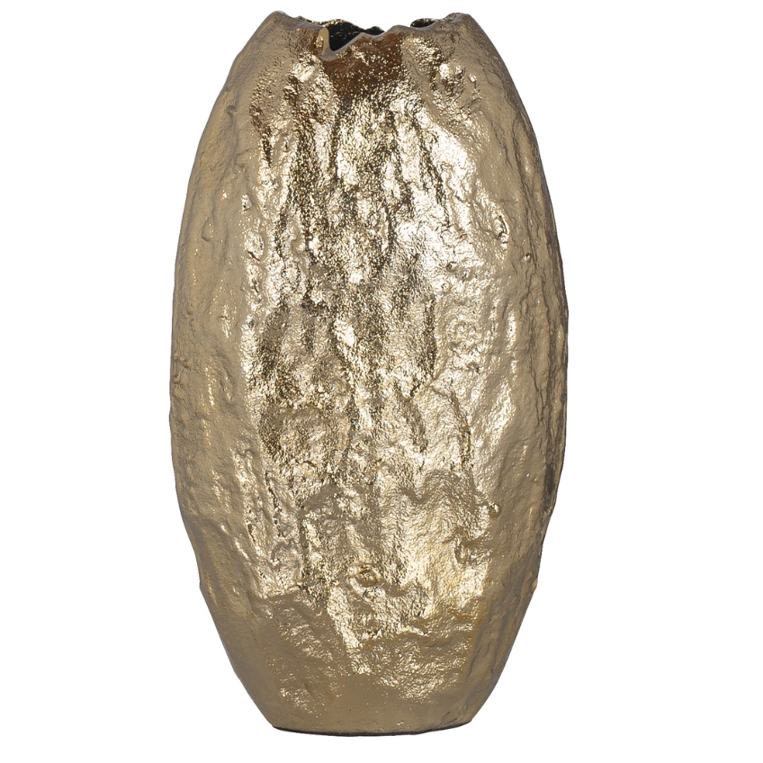 Zlatá kovová váza Richmond Liona 31 cm Richmond