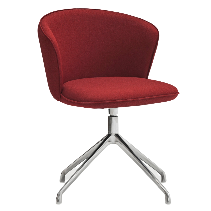 Červená čalouněná konferenční židle Teulat Add Teulat