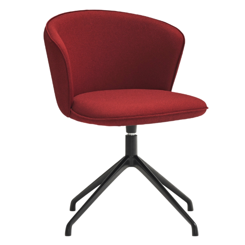 Červená čalouněná konferenční židle Teulat Add II. Teulat